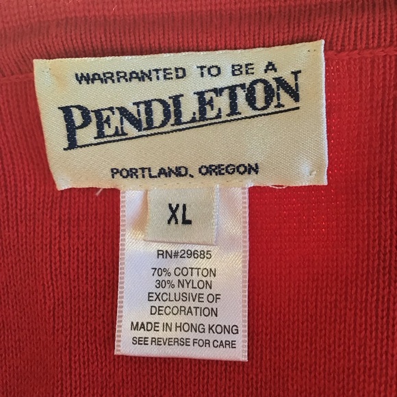 5/$25 Pendleton blazer red with black stitching XL - Picture 5 of 5